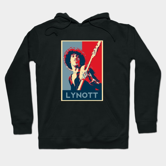 Phil Lynott Thin Lizzy Pop Art Design Hoodie by raiseastorm